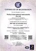 Chiny Perfect International Instruments Co., Ltd Certyfikaty